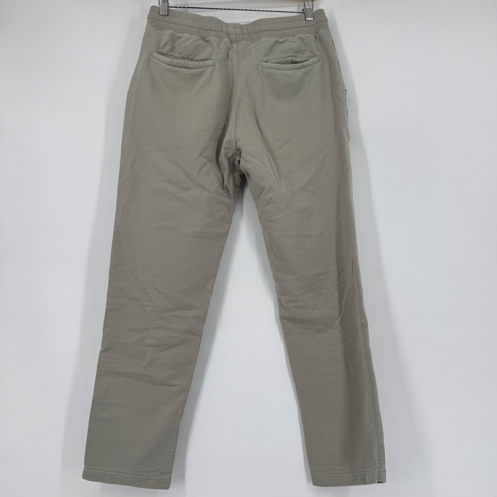 Buck Mason Mens Small Sweatpants Tan Gray Small Elastic Drawstring Cotton - Picture 3 of 9